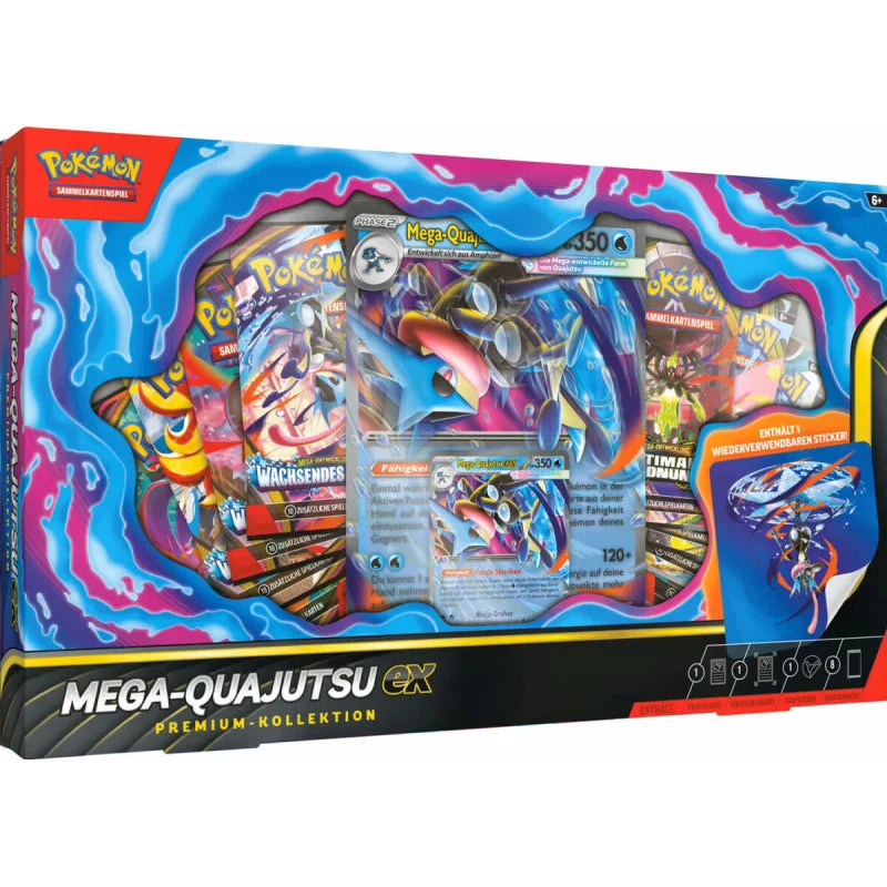 Pokemon TCG - Mega Quajutsu EX Premium Kollektion - Deutsch