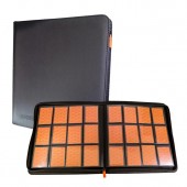 12 Pocket Zippered Binder Black 480 Karten 4x3