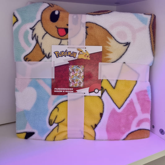 Pokemon FleeceDecke Pika+Evoli
