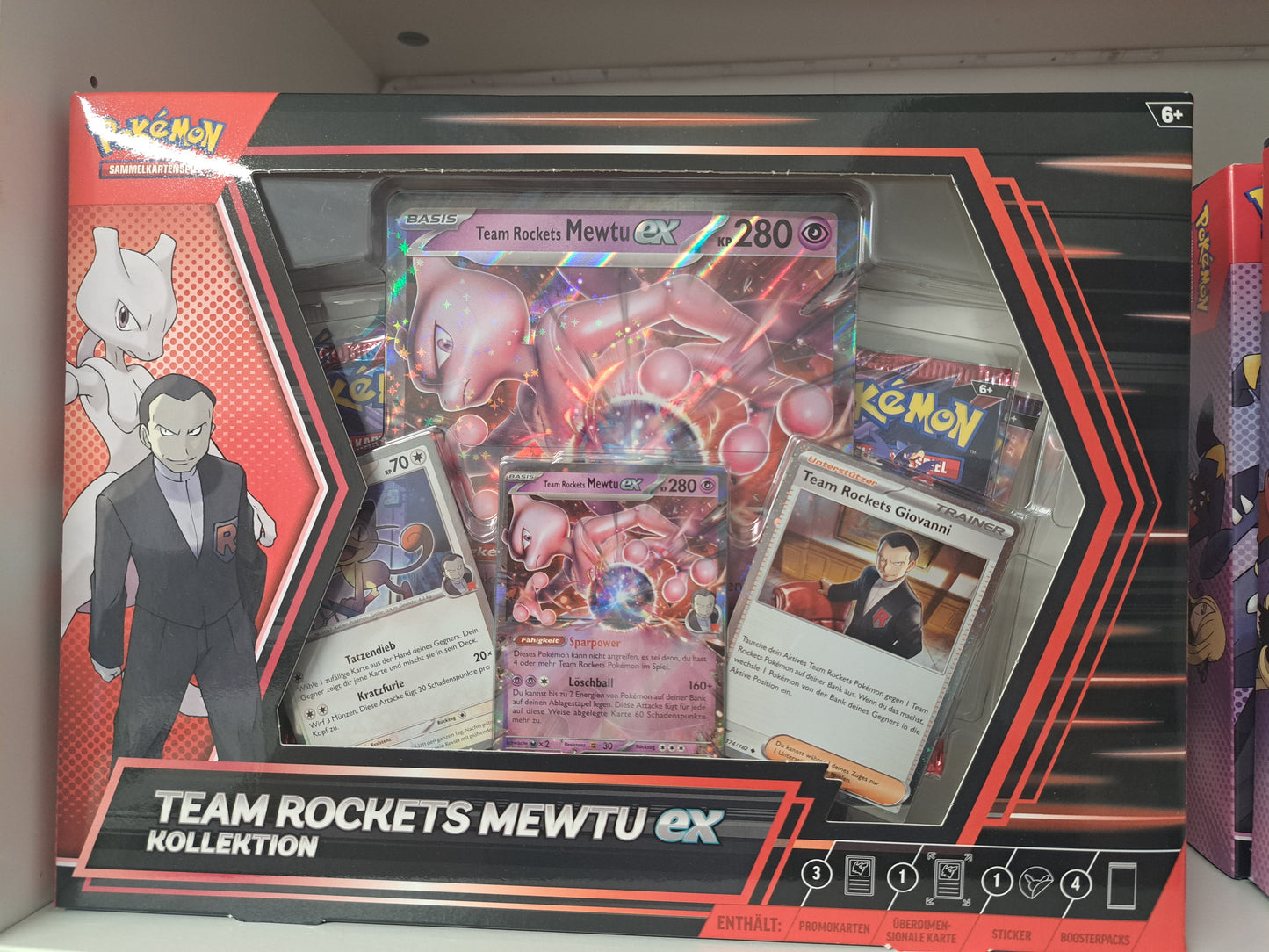 Team Rockets Mewtu EX Kollektion , Versandeindrückung 4 ST