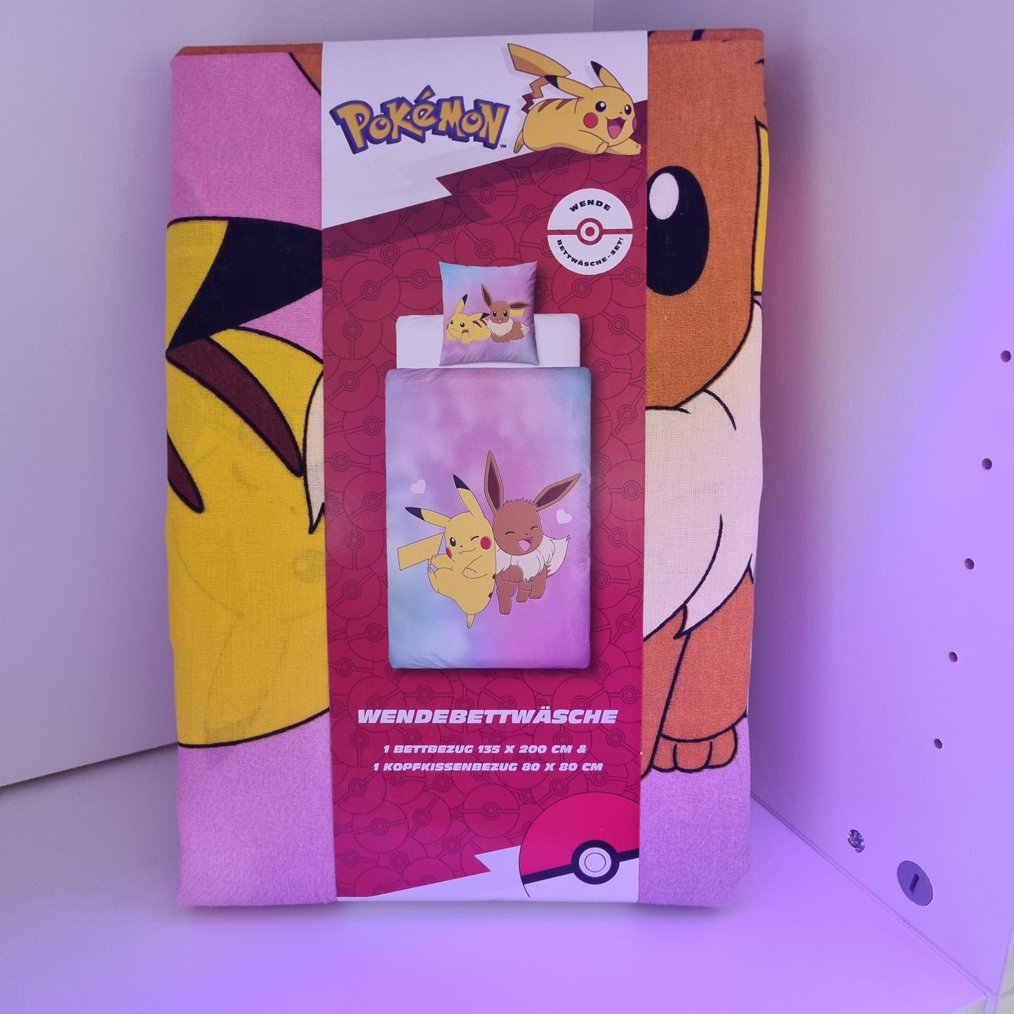 Pokemon Bettwäsche Pika+Evoli