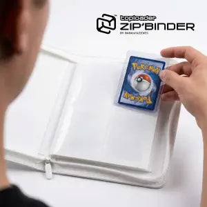 Baba Sleeves - 4-Pocket Toploader Binder Klein Weiß für 112